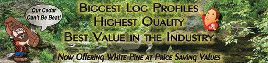 Cedar Log Siding