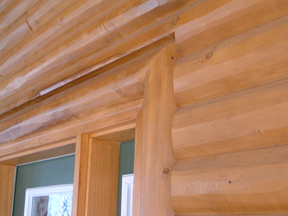 half log siding